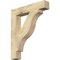 Ekena Millwork Funston Block Rough Sawn Bracket, Douglas Fir, 4"W x 24"D x 28"H BKT04X24X28FST05RDF - alternate 1